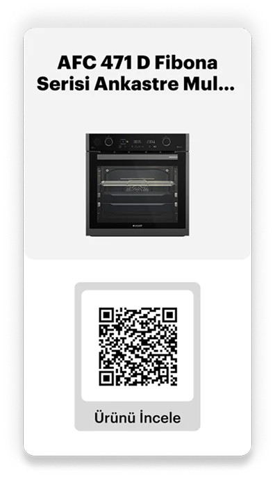 AFC 471 D Fibona Serisi Ankastre Multifonksiyon Fırın AFry Buhar Destekli Fırın