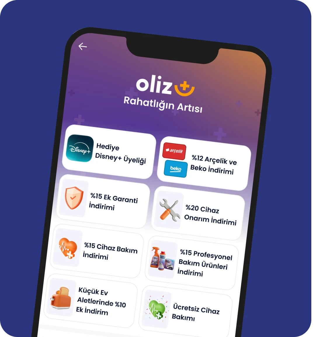 Oliz Plus uygulaması
